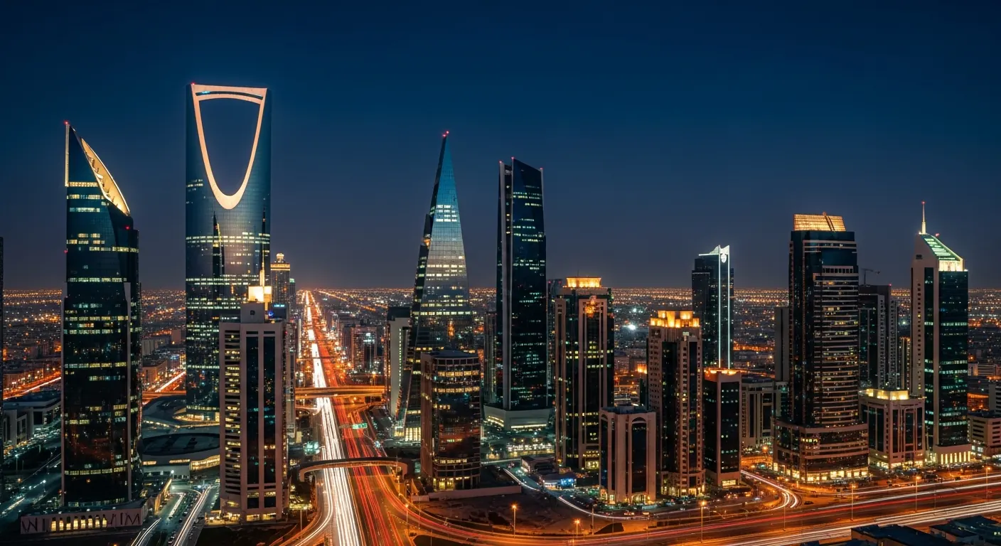 Riyadh skyline for the GulfMoveIQ Saudi Arabia expat guide